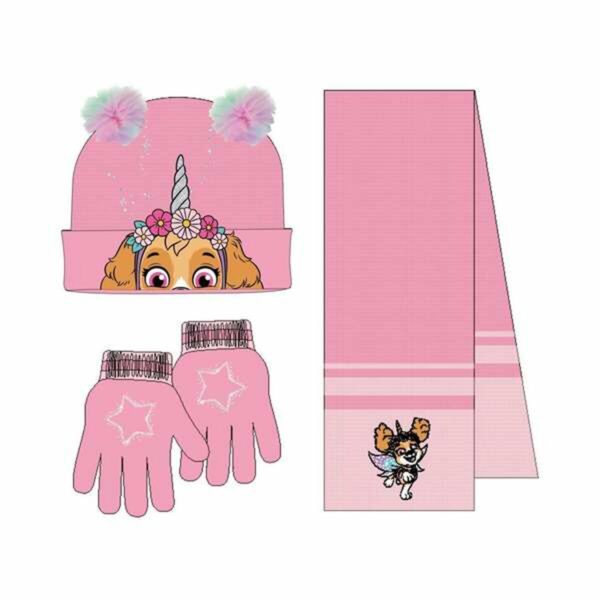 Berretto e Guanti The Paw Patrol Rosa