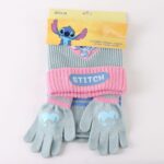 Berretto e Guanti Stitch Azzurro Chiaro