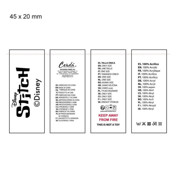 Berretto e Guanti Stitch Azzurro Chiaro