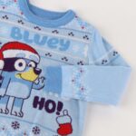 Maglia Unisex Bluey Christmas Azzurro Chiaro