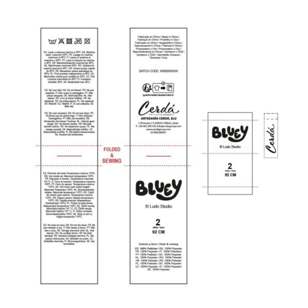 Maglia Unisex Bluey Christmas Azzurro Chiaro