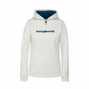Felpa con Cappuccio Donna Trangoworld Poppi Bianco
