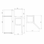 Frigorifero combinato Aspes AF145503E   143 206 L Bianco