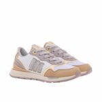 Scarpe da Tennis Casual Mustang Compact Bianco Marrone Chiaro