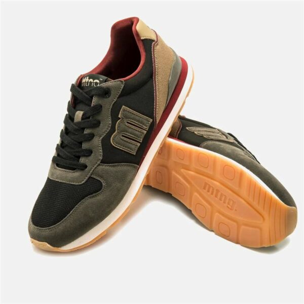 Scarpe da Tennis Casual Uomo Mustang Joggo Oliva