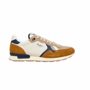 Scarpe Sportive Uomo Pepe Jeans Brit Camp Marrone Chiaro