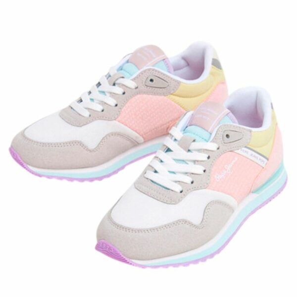 Scarpe Sportive da Donna Pepe Jeans Pepe Jeans London Print G Grigio chiaro