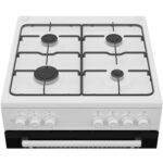 Cucina a Gas BEKO FBE62120WD Bianco Nero