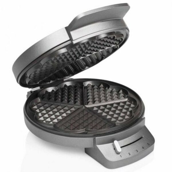 Macchina da Waffle Princess Princess 132380 1200 W Nero Argentato Acciaio