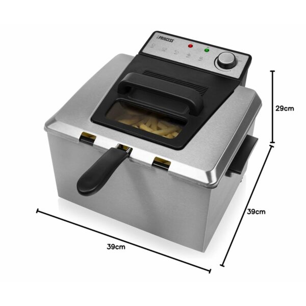 Friggitrice Princess 01.185000.01.001FREIDORA Grigio Argentato 5 L