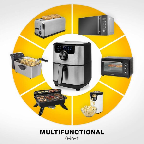 Friggitrice ad Aria Princess 01.182033.01.001 1500 W Nero Argentato 4,5 L