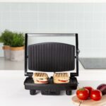 Grill a contatto Tristar GR-2856 1000W Nero Acciaio 28 x 19 cm