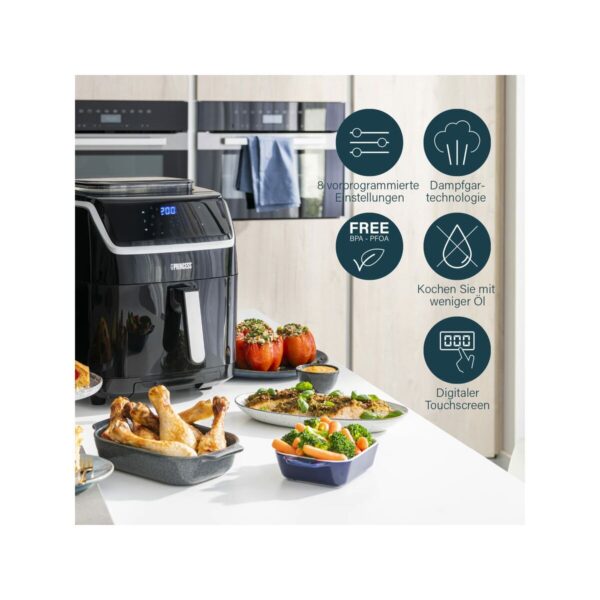 Friggitrice ad Aria Princess 871301609842901.182080.01.001 1700 W Nero