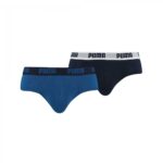 Pacco di Slip da Uomo Puma Basic Azzurro 2 Pezzi