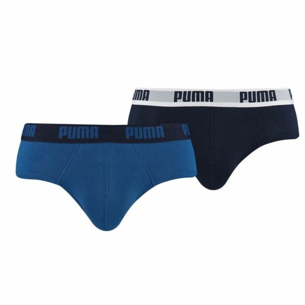 Pacco di Slip da Uomo Puma Basic Azzurro 2 Pezzi