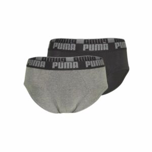 Pacco di Slip da Uomo Puma Basic Grigio 2 Pezzi