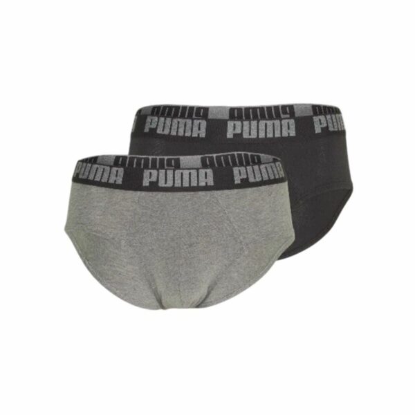 Pacco di Slip da Uomo Puma Basic Grigio 2 Pezzi