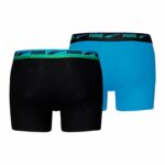 Boxer da Uomo Puma Gradient Waistband 2P Azzurro Nero 2 Unità