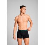 Boxer da Uomo Puma Everyday Basic Nero Verde Oliva 2 Pezzi