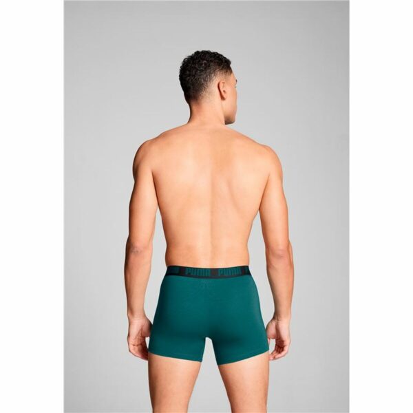 Boxer da Uomo Puma Everyday Basic Nero Verde Oliva 2 Pezzi