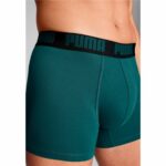 Boxer da Uomo Puma Everyday Basic Nero Verde Oliva 2 Pezzi
