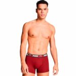 Boxer da Uomo Puma Nero Rosso