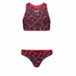 Bikini Per Bambine Puma Printed Set Rosso