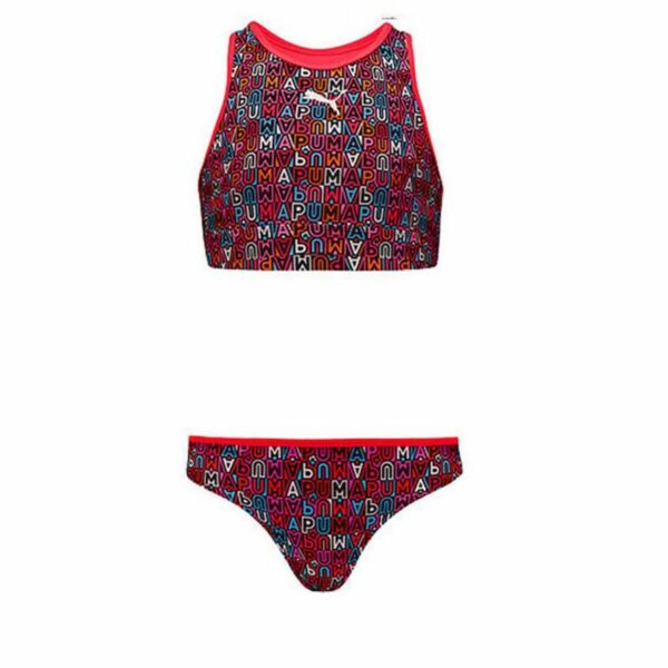 Bikini Per Bambine Puma Printed Set Rosso