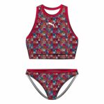 Bikini Per Bambine Puma Printed Set Rosso