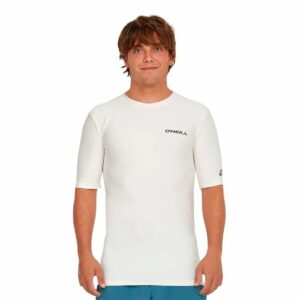 Maglia a Maniche Corte Uomo O'Neill Essentials Skins S/Slv Bianco