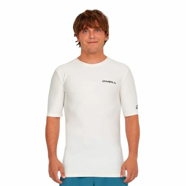 Maglia a Maniche Corte Uomo O'Neill Essentials Skins S/Slv Bianco