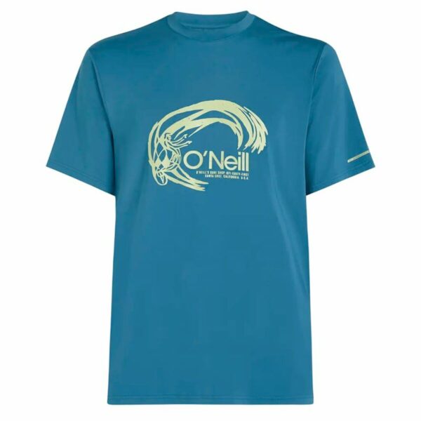 Maglia a Maniche Corte Uomo O'Neill O'Riginals Hybrid Upf Graphic Azzurro