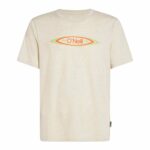 Maglia a Maniche Corte Uomo O'Neill O'Riginals Hybrid Polygiene Graphic Beige