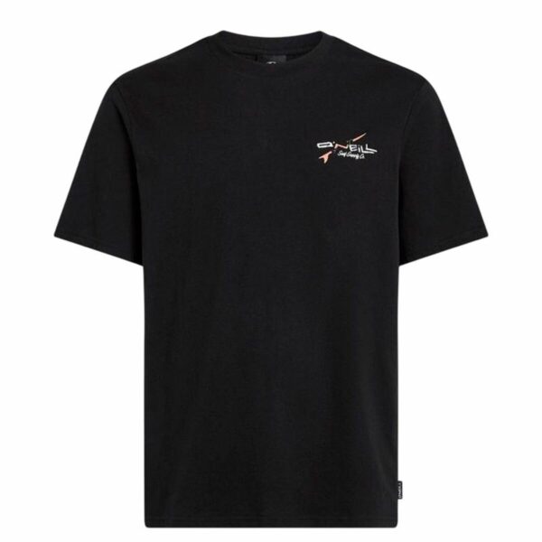 Maglia a Maniche Corte Uomo O'Neill Retro Back Print Nero