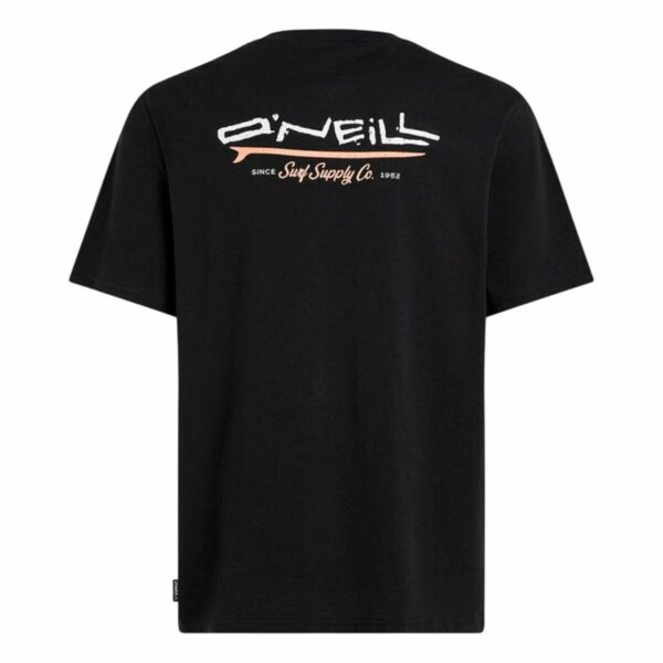 Maglia a Maniche Corte Uomo O'Neill Retro Back Print Nero