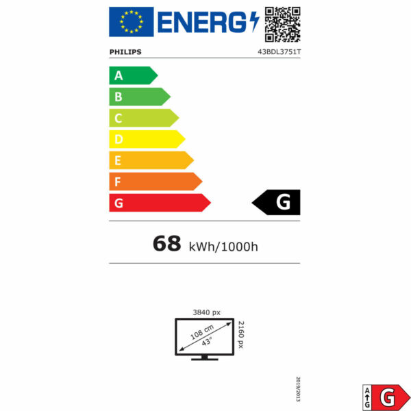 Tappetino Antiscivolo Philips 43BDL3751T/00 Nero