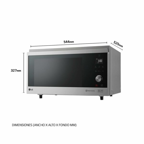 Forno a Microonde LG MJ3965ACS   39L Nero 1350 W 39 L