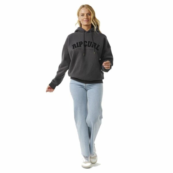 Felpa con Cappuccio Donna Rip Curl Varsity Nero