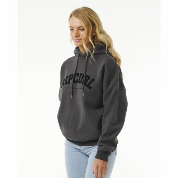 Felpa con Cappuccio Donna Rip Curl Varsity Nero
