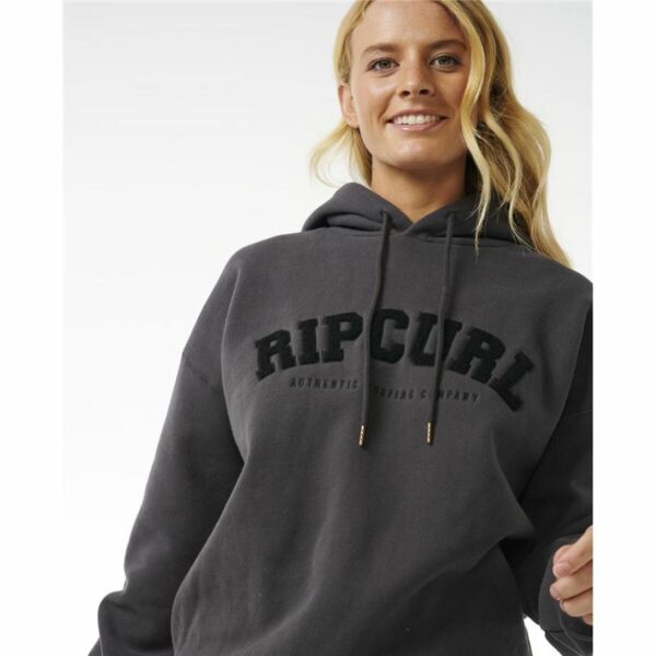 Felpa con Cappuccio Donna Rip Curl Varsity Nero