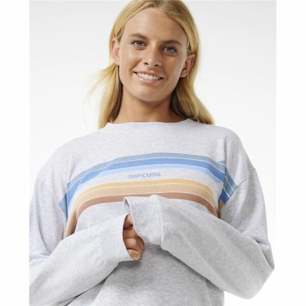Felpa senza Cappuccio Donna Rip Curl High Tide Surf Crew Grigio