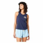 Maglia a Maniche Corte Donna Rip Curl Re-Entry Crew Tee Blu Marino