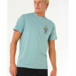 Maglia a Maniche Corte Uomo Rip Curl Search Icon Tee Azzurro