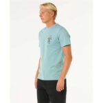 Maglia a Maniche Corte Uomo Rip Curl Search Icon Tee Azzurro
