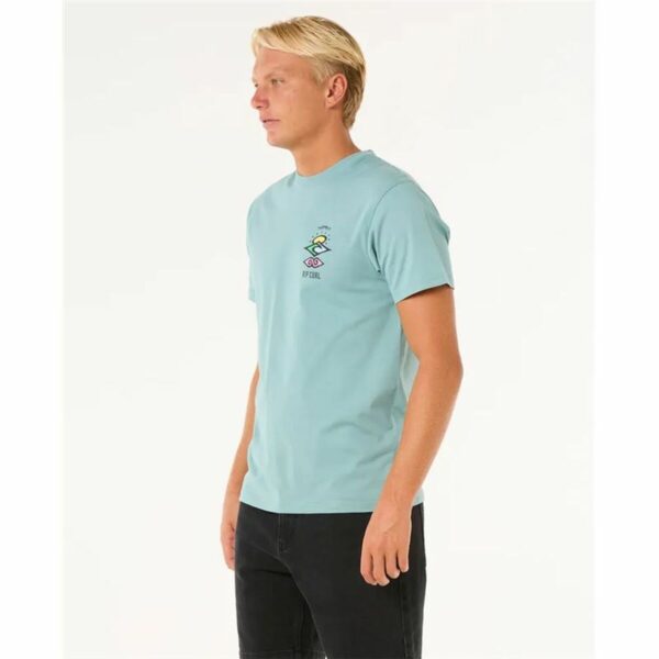 Maglia a Maniche Corte Uomo Rip Curl Search Icon Tee Azzurro