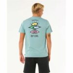 Maglia a Maniche Corte Uomo Rip Curl Search Icon Tee Azzurro