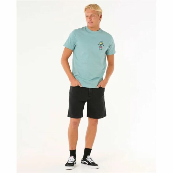 Maglia a Maniche Corte Uomo Rip Curl Search Icon Tee Azzurro