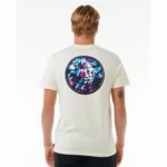 Maglia a Maniche Corte Uomo Rip Curl Passage Tee Bianco