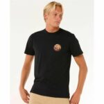 Maglia a Maniche Corte Uomo Rip Curl Passage Tee Nero