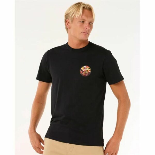 Maglia a Maniche Corte Uomo Rip Curl Passage Tee Nero